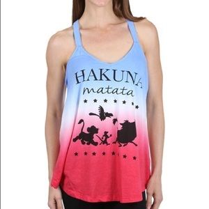 2 for $20 Disney Hakuna Matata Tank Top Braid Back